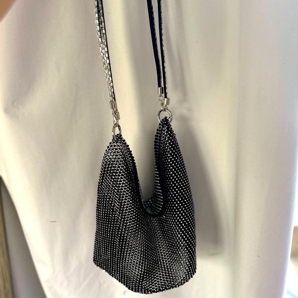 Brand New Sparkle New Years Stylish Purse See Through Bag Diamond Look